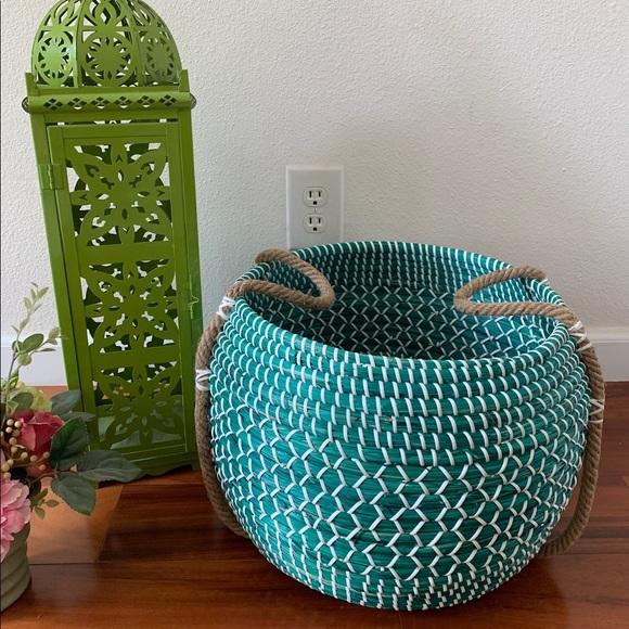 Modern Village Designer Basket (Teal) - Picture 12 of 16
